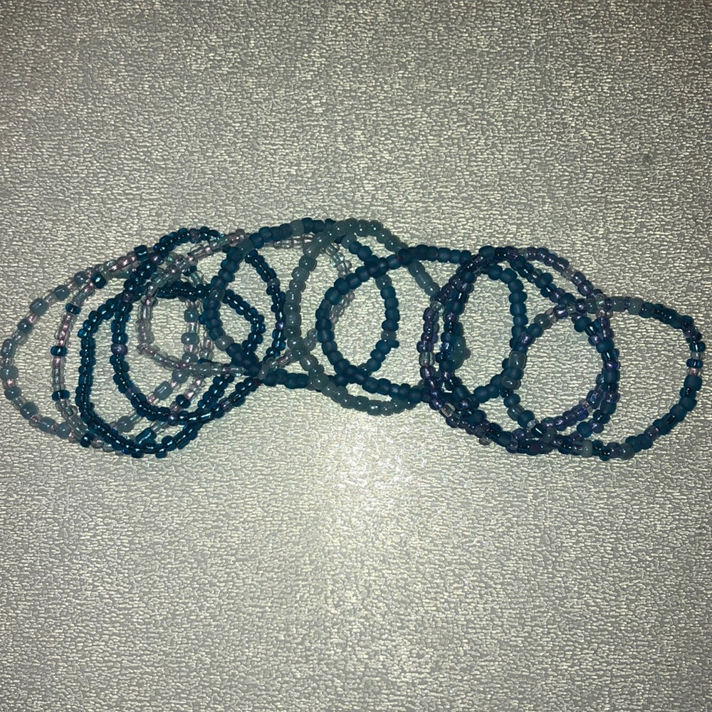 Set of beaded bracelets